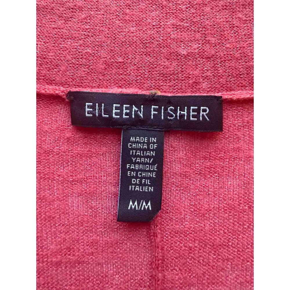Eileen Fisher Coral Open Cardigan M Wool Modal Camel Batwing Dolman Italy Yarn - Picture 9 of 16